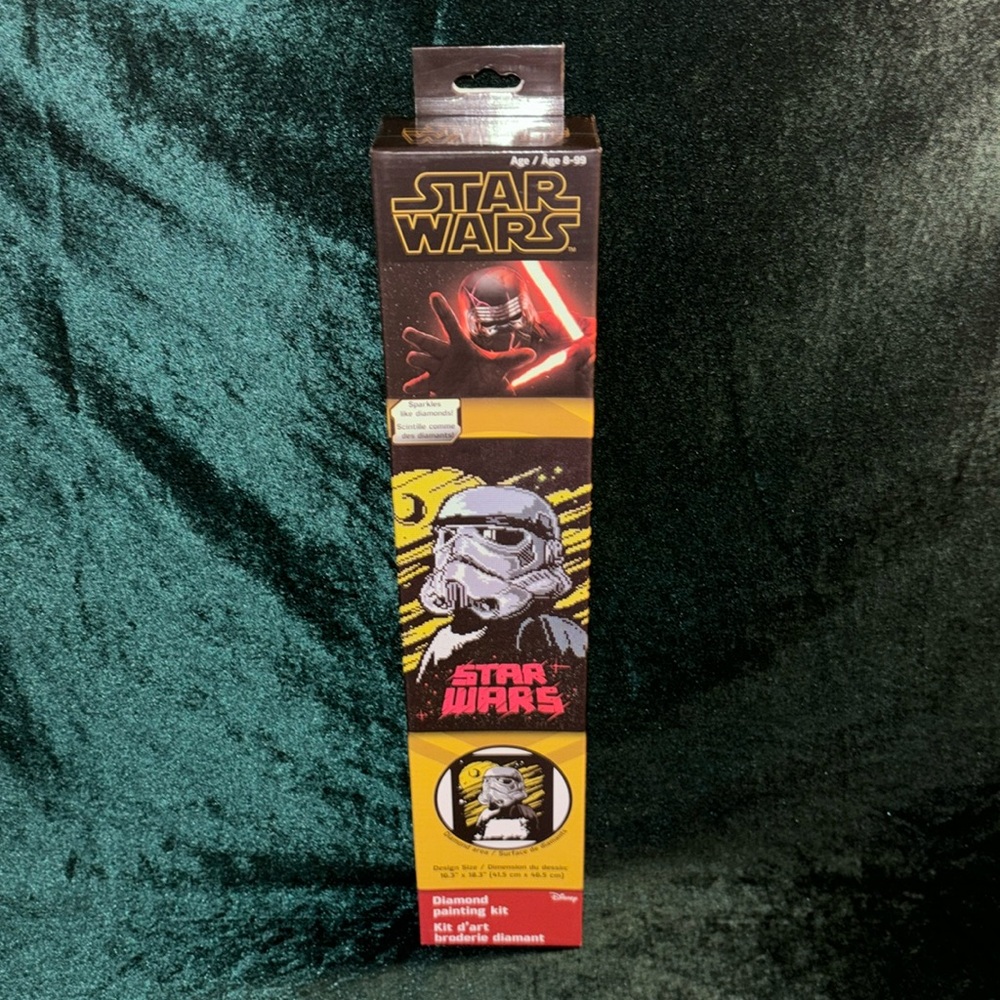 Star Wars Diamond Painting Kit. NEW. 16.3” x 18.3” Using Diamond Dotz.